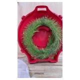 20 inch Christmas wreath in storage tote
