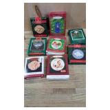 8- Hallmark ornaments and mini plates.  Angel,