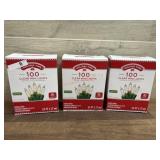 3- Boxes of clear Christmas lights