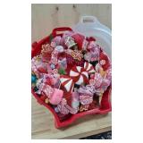 25 inch Gingerbread wreath in plastic storage