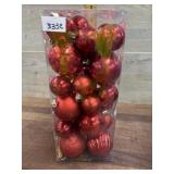 Red Christmas ornaments