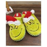 Size 9-10 Grinch slippers