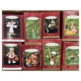 8 Keepsake Ornaments Including Bounce Pass