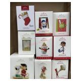 9 Keepsake Ornaments Including Doc Mcstuffens