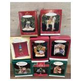 8 Keepsake Ornaments Including O Kitchen Rack