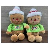 Two stuffed holiday animals