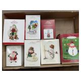 7- Hallmark ornaments  Snowmen