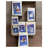 7 Hallmark Collectors series ornaments  Santa.