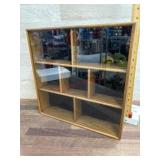 15x15 Wood ornament display case