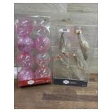 2- Boxes of new Christmas ornaments