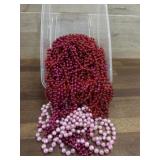 Red, purple and pink beads
