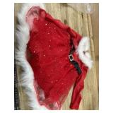 Red Christmas dress (approx. 2T