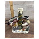 5 inch Snowman surrounded by love night light