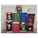 9 Hallmark ornaments  Night before Christmas ,