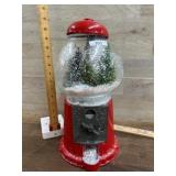 Gum Machine with snowy scene inside
