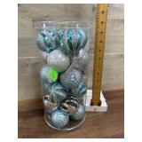 24 pc. Blue Christmas ornaments