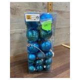 Pack of Blue Christmas ornaments