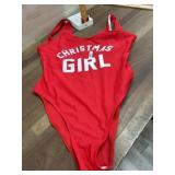 XL Christmas girl swin suit