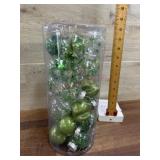 24 pc. Green Christmas ornaments