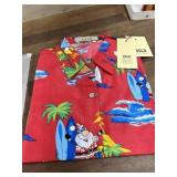 XS Santa Hawaiian shirt