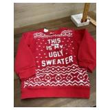 4T Red kids Ugly sweater
