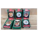 6- Hallmark plate ornaments