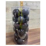 24 Count Black Christmas ornaments