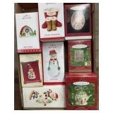 8- Hallmark ornaments Snowmen, boots, camper and
