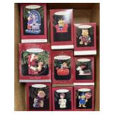 9- Hallmark ornaments including Bears, Mouse and