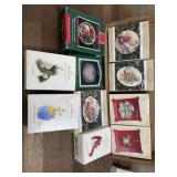 10- Hallmark ornaments Plate, Bear and more
