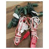 Flat of  4 extension cords