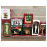 8- Hallmark ornaments , Mouse, Plane, Barbie and