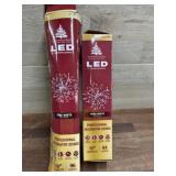 2- LED shimmering spheres