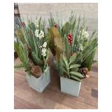 4- Artificial flower arrangements