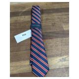 Boys striped blue and red tie