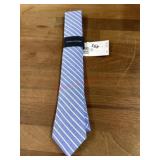 Blue stripe boys tie