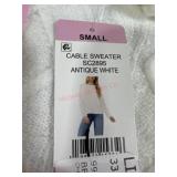 Vince camuto cable sweater size small