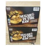 Sugar in the raw - 2 boxes w/500 packets each