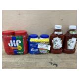 Jiff peanut butter 2pk, kraft mayo 2pk, heinz