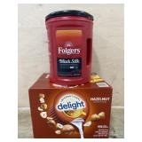 Folgers Black Silk Coffee & International Delight