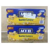 2-32 packs butter lovers popcorn