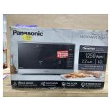 Open box Panasonic stainless steel microwave. 2.2