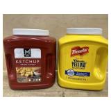 Ketchup 7LB Container & Frenchs Yellow Mustard