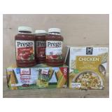 Prego traditional. Corn. Chicken broth