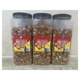 3 peanut butter filled pretzels