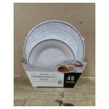 48 premium plastic plates