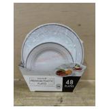 48 premium plastic plates