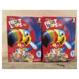 2-2 packs fruit loops cereal 43.6 oz each