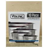 Viking 10 piece stainless mixing bowl set