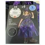 Kids 4-6 witches costume with hat